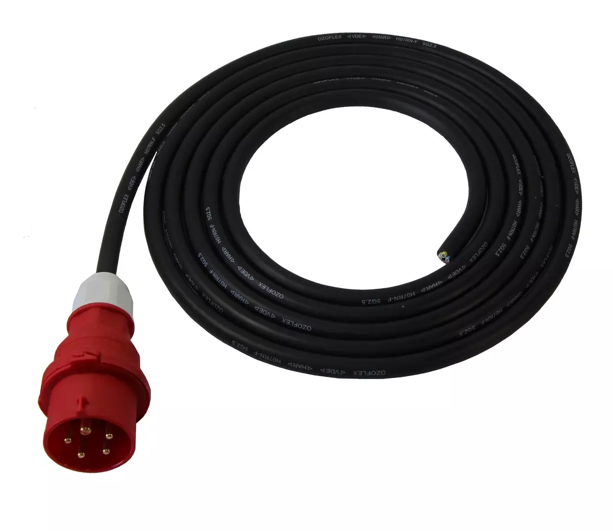 Aansluitkabel 5 x 1,5 mm² met CEE 16A stekker 400 Volt