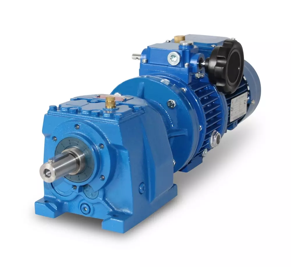MV003/B5+V05-71-4 - 0,25 kW - 8,5-41 tpm spiraalvormige Tandwielmotor met variabel toerental